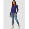 imageATHMILE Long Sleeve Shirts for Women Fall Outfit 2025 Fashion Casual T Shirt Round Neck Basic Loose Tunic TopsRoyal Blue