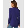 imageATHMILE Long Sleeve Shirts for Women Fall Outfit 2025 Fashion Casual T Shirt Round Neck Basic Loose Tunic TopsRoyal Blue