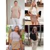 imageATHMILE Womens Puff Short Sleeve Sweater Tops 2025 Spring Summer Trendy Crew Neck Casual T Shirts BlousesDark Green