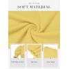 imageATHMILE Womens Puff Short Sleeve Sweater Tops 2025 Spring Summer Trendy Crew Neck Casual T Shirts BlousesYellow