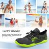 imageATHMILE Water Shoes for Men Women River Shoes Adult Swim Beach Lake Pool Aqua Socks Barefoot Quick Dry for Hiking Surfing Kayaking Size3ablack Green