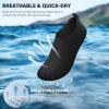 imageATHMILE Water Shoes for Women Men Barefoot QuickDry Aqua Socks for Beach Swim Pool River Yoga Lake Surf Sport Shoes Cruise Essentials Swimming SizeBlackw084