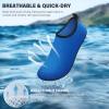 imageATHMILE Water Shoes for Women Men Barefoot QuickDry Aqua Socks for Beach Swim Pool River Yoga Lake Surf Sport Shoes Cruise Essentials Swimming SizeBluew084