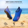 imageATHMILE Water Shoes for Women Men Barefoot QuickDry Aqua Socks for Beach Swim Pool River Yoga Lake Surf Sport Shoes Cruise Essentials Swimming SizeBluew004