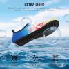 imageATHMILE Water Shoes for Women Men Barefoot QuickDry Aqua Socks for Beach Swim Pool River Yoga Lake Surf Sport Shoes Cruise Essentials Swimming SizeColorful Gradient Palm Tree