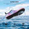 imageATHMILE Water Shoes for Women Men Barefoot QuickDry Aqua Socks for Beach Swim Pool River Yoga Lake Surf Sport Shoes Cruise Essentials Swimming SizeColorful Cloud Symphony