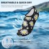 imageATHMILE Water Shoes for Women Men Barefoot QuickDry Aqua Socks for Beach Swim Pool River Yoga Lake Surf Sport Shoes Cruise Essentials Swimming SizeDaisy