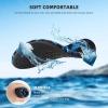 imageATHMILE Water Shoes for Women Men Barefoot QuickDry Aqua Socks for Beach Swim Pool River Yoga Lake Surf Sport Shoes Cruise Essentials Swimming SizeLooming Plants Blue