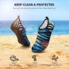 imageATHMILE Water Shoes for Women Men Barefoot QuickDry Aqua Socks for Beach Swim Pool River Yoga Lake Surf Sport Shoes Cruise Essentials Swimming SizeLooming Plants Blue