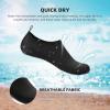 imageATHMILE Water Shoes for Women Men Barefoot QuickDry Aqua Socks for Beach Swim Pool River Yoga Lake Surf Sport Shoes Cruise Essentials Swimming SizeNjacquard Black
