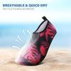 imageATHMILE Water Shoes for Women Men Barefoot QuickDry Aqua Socks for Beach Swim Pool River Yoga Lake Surf Sport Shoes Cruise Essentials Swimming SizeNplant Red