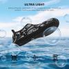 imageATHMILE Water Shoes for Women Men Barefoot QuickDry Aqua Socks for Beach Swim Pool River Yoga Lake Surf Sport Shoes Cruise Essentials Swimming SizePaisley Black White