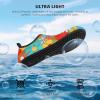 imageATHMILE Water Shoes for Women Men Barefoot QuickDry Aqua Socks for Beach Swim Pool River Yoga Lake Surf Sport Shoes Cruise Essentials Swimming SizeTropical Plants