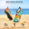 imageATHMILE Water Shoes for Women Men Barefoot QuickDry Aqua Socks for Beach Swim Pool River Yoga Lake Surf Sport Shoes Cruise Essentials Swimming SizeTropical Plants