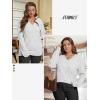 imageATHMILE Womens Fall Tops 2025 Fashion Trendy Pullover Sweater V Neck Long Sleeve Shirt Knit Blouse Clothes OutfitsWhite
