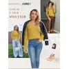 imageATHMILE Womens Fall Tops 2025 Fashion Trendy Pullover Sweater V Neck Long Sleeve Shirt Knit Blouse Clothes OutfitsYellow