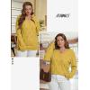 imageATHMILE Womens Fall Tops 2025 Fashion Trendy Pullover Sweater V Neck Long Sleeve Shirt Knit Blouse Clothes OutfitsYellow
