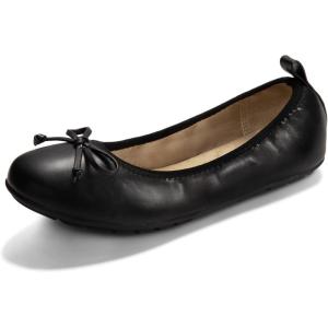 imageATHMILE Ballet Flats Shoes for Women Foldable Womens Flats Comfortable Dressy Bow Round Toe Ballerina Flats for Casual Work Office WeddingBlack