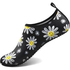 imageATHMILE Water Shoes for Women Men Barefoot QuickDry Aqua Socks for Beach Swim Pool River Yoga Lake Surf Sport Shoes Cruise Essentials Swimming SizeDaisy