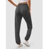 imageATHMILE Baggy Sweatpants for Women with PocketsLounge Womens Pajams PantsWomens Running Joggers Fall Clothes Outfits 2025Balck Grey
