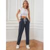 imageATHMILE Baggy Sweatpants for Women with PocketsLounge Womens Pajams PantsWomens Running Joggers Fall Clothes Outfits 2025Dark Blue