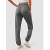 imageATHMILE Baggy Sweatpants for Women with PocketsLounge Womens Pajams PantsWomens Running Joggers Fall Clothes Outfits 2025Dark Grey