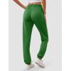 imageATHMILE Baggy Sweatpants for Women with PocketsLounge Womens Pajams PantsWomens Running Joggers Fall Clothes Outfits 2025Grass Green