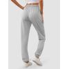 imageATHMILE Baggy Sweatpants for Women with PocketsLounge Womens Pajams PantsWomens Running Joggers Fall Clothes Outfits 2025Grey