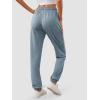 imageATHMILE Baggy Sweatpants for Women with PocketsLounge Womens Pajams PantsWomens Running Joggers Fall Clothes Outfits 2025Grey Blue