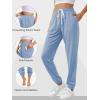 imageATHMILE Baggy Sweatpants for Women with PocketsLounge Womens Pajams PantsWomens Running Joggers Fall Clothes Outfits 2025Light Blue