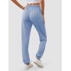 imageATHMILE Baggy Sweatpants for Women with PocketsLounge Womens Pajams PantsWomens Running Joggers Fall Clothes Outfits 2025Light Blue