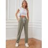 imageATHMILE Baggy Sweatpants for Women with PocketsLounge Womens Pajams PantsWomens Running Joggers Fall Clothes Outfits 2025Light Coffee