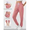 imageATHMILE Baggy Sweatpants for Women with PocketsLounge Womens Pajams PantsWomens Running Joggers Fall Clothes Outfits 2025Light Pink