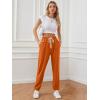 imageATHMILE Baggy Sweatpants for Women with PocketsLounge Womens Pajams PantsWomens Running Joggers Fall Clothes Outfits 2025Orange