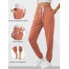 imageATHMILE Baggy Sweatpants for Women with PocketsLounge Womens Pajams PantsWomens Running Joggers Fall Clothes Outfits 2025Orange Pink