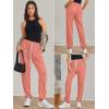 imageATHMILE Baggy Sweatpants for Women with PocketsLounge Womens Pajams PantsWomens Running Joggers Fall Clothes Outfits 2025Orange Pink