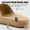 imageATHMILE Cloud Pillow Slippers for Women Men Slide Sandals House Slippers Shower Shoes Thick Sole Comfort Lightweight NonSlip Bathroom Easy to Clean Indoor OutdoorBeige