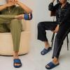 imageATHMILE Cloud Pillow Slippers for Women Men Slide Sandals House Slippers Shower Shoes Thick Sole Comfort Lightweight NonSlip Bathroom Easy to Clean Indoor OutdoorLake Water Blue