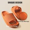 imageATHMILE Cloud Pillow Slippers for Women Men Slide Sandals House Slippers Shower Shoes Thick Sole Comfort Lightweight NonSlip Bathroom Easy to Clean Indoor OutdoorOrange