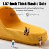 imageATHMILE Cloud Pillow Slippers for Women Men Slide Sandals House Slippers Shower Shoes Thick Sole Comfort Lightweight NonSlip Bathroom Easy to Clean Indoor OutdoorMango Yellow