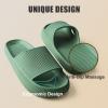 imageATHMILE Cloud Pillow Slippers for Women Men Slide Sandals House Slippers Shower Shoes Thick Sole Comfort Lightweight NonSlip Bathroom Easy to Clean Indoor OutdoorGrass Green