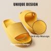 imageATHMILE Cloud Pillow Slippers for Women Men Slide Sandals House Slippers Shower Shoes Thick Sole Comfort Lightweight NonSlip Bathroom Easy to Clean Indoor OutdoorMango Yellow