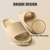 imageATHMILE Cloud Pillow Slippers for Women Men Slide Sandals House Slippers Shower Shoes Thick Sole Comfort Lightweight NonSlip Bathroom Easy to Clean Indoor OutdoorBeige