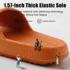 imageATHMILE Cloud Pillow Slippers for Women Men Slide Sandals House Slippers Shower Shoes Thick Sole Comfort Lightweight NonSlip Bathroom Easy to Clean Indoor OutdoorOrange