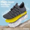 imageATHMILE Water Shoes for Men Women Barefoot Hiking Swim River Shoes Adult Lake Pool Aqua Socks Beach Quick Dry for Hiking Surfing Kayaking Sport Accessories Camping Must HavesA Dark Grey