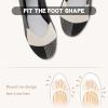 imageATHMILE Womens Flat Ballet Shoes Knit Flat Shoes for Women Round Toe Slip on Women Flats for Dressy Casual Office Work Wedding Comfort SoftBlack  White