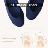 imageATHMILE Womens Flat Ballet Shoes Knit Flat Shoes for Women Round Toe Slip on Women Flats for Dressy Casual Office Work Wedding Comfort SoftBlue