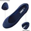 imageATHMILE Womens Flat Ballet Shoes Knit Flat Shoes for Women Round Toe Slip on Women Flats for Dressy Casual Office Work Wedding Comfort SoftBlue