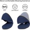 imageATHMILE Womens Flat Ballet Shoes Knit Flat Shoes for Women Round Toe Slip on Women Flats for Dressy Casual Office Work Wedding Comfort SoftBlue