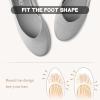 imageATHMILE Womens Flat Ballet Shoes Knit Flat Shoes for Women Round Toe Slip on Women Flats for Dressy Casual Office Work Wedding Comfort SoftGrey